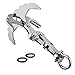 Produktbild Samtlan Edelstahl Schwerkraft Haken, Überlebens Faltender Grappling Haken Kletternder Greifer-Schwerkraft Karabiner Grappling Hook Überlebens Tool für Aktivitäten im Freien