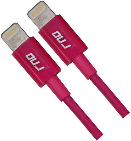 RND 2x Apple Certified Lightning to USB 3.3FT Cable for iPhone (6/6 Plus/6S/6S Plus/5/5S/5C/SE) iPad (Pro/Air/Mini) iPod and Siri Remote Data Sync and Charge 8-Pin Cable (3.3FT/1M/Pink) Bundle of two