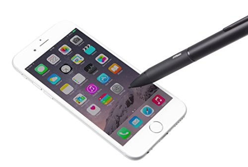 tec+ Universal Hochwertiger Aktiver Präzisions-Eingabestift Stylus Pen für Kapazitive Displays Kompatibel mit den meisten Smartphones, Tablets und anderen Geräten mit Kapazitivem Touchscreen – Schwarz - 2