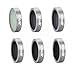Produktbild TPulling Parrot ANAFI Filter Zubehör  6 STÜCK UV CPL ND4 ND8 ND16 ND32 Objektivfilter für Parrot ANAFI Drone Gimbal Kameraobjektiv Zubehör Filtersatz (Silber)