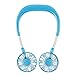 Produktbild Wiederaufladbarer 360-Grad-frei drehbarer und 3-stufig Einstellbarer Freisprech-Mini-USB-Doppelfächer, Stirnband-tragbarer Lüfter für Outdoor, Büro, Reise, Zuhause,Blue