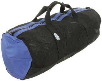Mesh Duffel Bag - 36" with Blue Trim