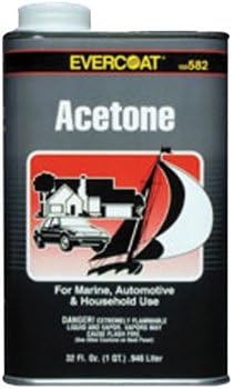 Fiberglass Evercoat Acetone Quart Thinner