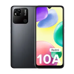 Redmi 10A (Charcoal Black, 4GB RAM, 64GB Storage) | 2 Ghz Octa Core Helio G25 | 5000 mAh Battery | Finger Print Sensor | Upto 5GB RAM with RAM Booster