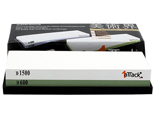 Schleifstein 600 – 1500 Körnung Wasserstein Abziehstein Wetzstein 180 x 60 x 27 mm - 5