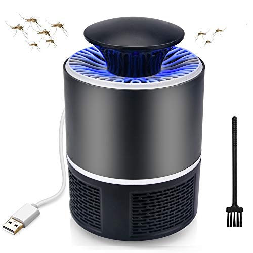 AUSHEN Moscas y Mosquitos Zapper Mosquito Killer lámpara exterminador de Mosquitos exterminador de Insectos con Cepillo de Limpieza