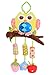 Produktbild VWH Eule Stil Rattle Spaziergänger Plüsch Krippe Bett Glocke Pram Lathe hängende Spielwaren für Kleinkind