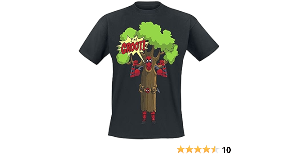 t shirt groot deadpool