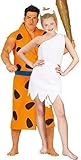 Paar Damen & Herren Höhlenmensch Höhlenmädchen Höhlenfrau 1960s Jahre TV Film Cartoon Kostüm Verkleidung Outfit groß - Mehrfarbig, Mehrfarbig, Mens Large & Ladies UK 14-18