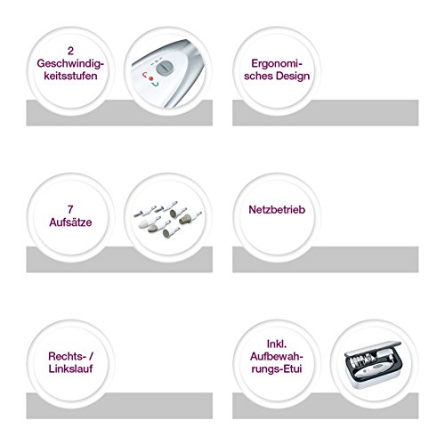 Sanitas SMA 35 Maniküre-Pediküre Set, weiß/silber - 4