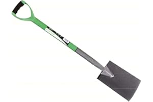 Monal Digging Shovel Heavy Duty Gardening Soil Lawn Border Spade Garden Lightweight Snow Farm Soft Plastic Handle Grip Carbon Steel