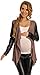 Happy Mama Women's Maternity Waterfall Cardigan Shrug Jacket Blazer Wetlook 098p (Cappuccino, 12/14)