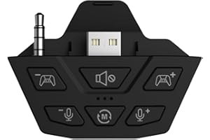 CHARM FOCUS Stereo Headset Adapter, Audio Mikrofon Kopfhörer Adapter für Xbox One, Xbox Series X|S und Elite Controller, Audiobalance einstellbar (Spielesound & Voice-Chat), nicht Bluetooth kompatibel