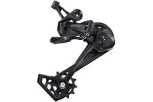 MICROSHIFT Rear Derailleur for 1x9s, Active Motion RD+ with Clutch, Direct Cable Pull Design, for Wide Range 40~46T, Total capacity 41T, Shimano Not Compatible, Design with SL-M8195-R, Am