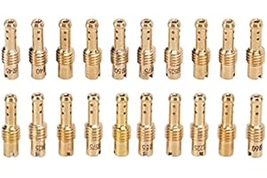 WAKECTS 20 Sztuka Gaźnika Główny Zestaw Powolnych Dysz Pilotowych Zestaw Wymienny 12.5-60 Metalowe Wymienne Powolne Dysze Pilotowe do MIKUNI VM TM TMX