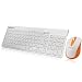 Produktbild TECKNET Tastatur und Maus, Wireless Desktop X600 Kabellose Deutsche Tastatur und Maus (QWERTZ, deutsches Tastaturlayout)
