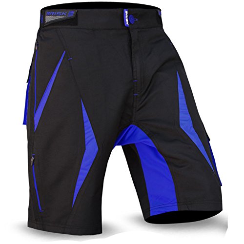 Brisk Bike Fahrad-Shorts MTB Radsport-Shorts Mountain Bike-Shorts aufgebauschte gepolsterte Shorts Professionelle Radfahrer Shorts Fahrradmode Fahrradkleidung warme Shorts.