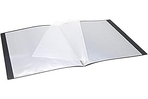 WAYTEX 931400 - Funda protectora para documentos (A4, 40 vistas, 20 fundas de poliuretano, color negro