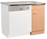 Front: Buche Melamin Korpus: Buche Melamin Griffe: Bügelgriff Kunststoff