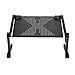 Produktbild WEIWEITOE-DE Portable 360 Degree Adjustable Laptop Notebook Table Stand Tray Lazy Foldable Aluminum Alloy Computer Desk