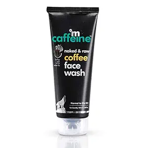 MCaffeine Naked & Raw Coffee Face Wash, 100 ml | White Water Lily | Deep Cleanser | Oily/Normal Skin | Paraben & SLS Free