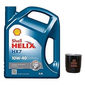 Pitstop - Oil change Kit - Shell HX7 Engine Oil + Filter - Maruti Suzuki Wagon R (Petrol)