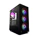 Produktbild Noua Demon T9 Black Case ATX für PC Gaming 0,60 mm SPCC 3*USB3.0/2.0 Front Tempered Glass 4 Lüfter RGB Rainbow Dual Halo Laterale Glas (AxPxL: 455x405x210 mm)