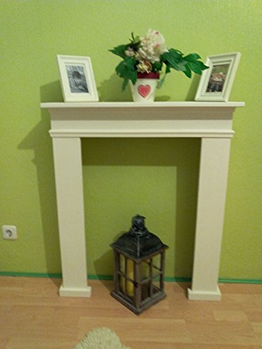 Kaminumrandung weiß Edel