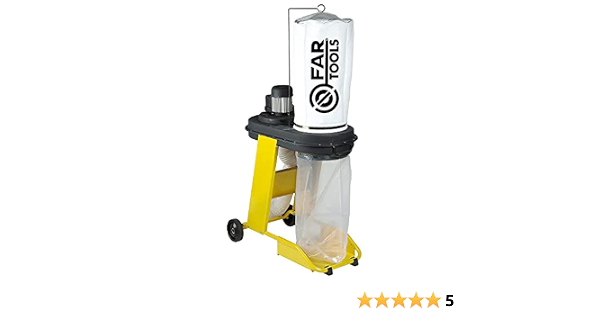 Fartools 113246 - Aspiratrucioli da 550 W, diametro: 100 mm, carico massimo  65 l, diametro del cilindro: 320 mm : Amazon.it: Fai da te