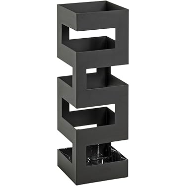 Paraplustandaard zwart verchroomde rand 21,5 diameter, 50cm hoog - Carel Lurvink B.V