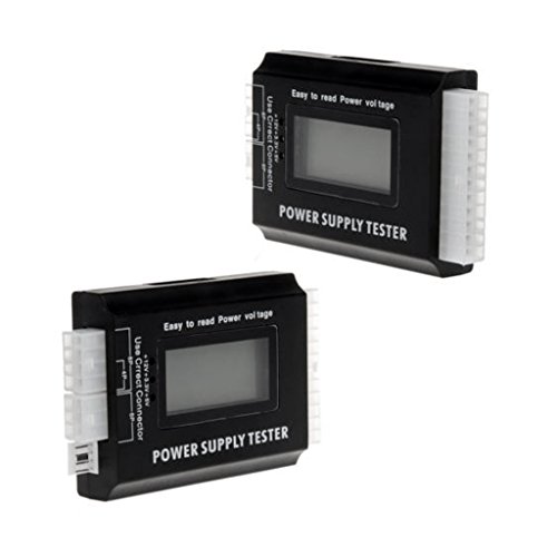 MagiDeal LCD Netzteil Tester Netzteiltester Diagnose Power Supply Tester 20/24 Pin 4 SATA HDD-Tester für PC Computer - 7