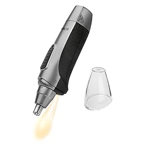 Bomann NE 8008 CB Nose and Ear Hair Remover with Light for Precise Personal Care Stainless Steel Removable Head for… - Image 2