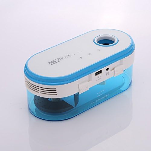 Air Purifier, PANNIUZHE Air Purifer with Water Filtering Mist Humidifier Diffuser for Home Office Bedroom (Blue)