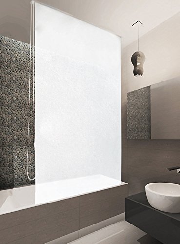 BASIC DUSCHROLLO 140x240 CM PEVA WEISS! SHOWER ROLLO CURTAIN!