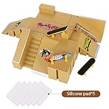 fingerboard skatepark diy Este monopatín parques de rampa serán de ayuda para entrenar a sus habilidades de embarque de los dedos a un nivel completamente nuevo.