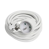 RALL 5M HO5VV-F 3G1.5 BLANC 2P+T 16 AMP