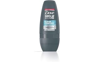 DOVE MEN + CARE Dove Men+Care Anti-Transpirant Deo 3er Pack Roll-On für 48 Stunden Schutz Clean Comfort 0% Alkohol (3 x 50 ml)
