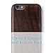 Price comparison product image iATO iPhone 6 / 6S Wood Case ‘Cartier’. Real Wooden Overlay on Slim Black PC. Natural Genuine Wooden Cover as Premium Accessories for the Original Apple Cell Phone 6S/6 (4.7") - Bois de Rose