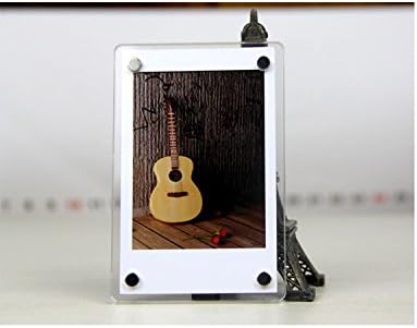 [Fujifilm Instax Mini Photo Frame Acrylic ]--TaiYaun Clear Acrylic Fridge Magnetic Frame, Double Sided Photo Magnet Frame (3inch Acrylic Fridge stickers Frame)