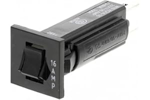 MICROMAKER TE Connectivity W28 - Interruttore termico da sovraccarico, 1 polo, 16 A, 32 V dc, 250 V ac, W28-XQ1A-16