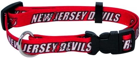 Hunter Mfg NHL New Jersey Devils Adjustable Pet Collar, Team Color, XX-Small