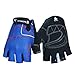 Produktbild LOUMVE Fitness Handschuhe Männer Frauen Outdoor Radfahren Handschuhe Halbfinger Sport Handschuhe Blau L