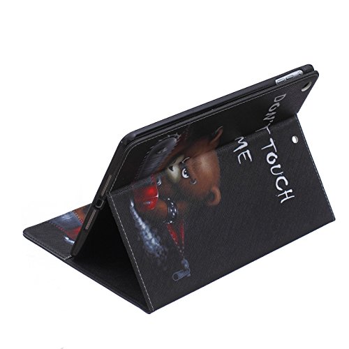 iPad Air Hülle, Deenor Bunt Painting und Stilvoll Brieftasche Tasche PU Leder Flip Protective Stand Tasche Schutzhülle Hülle für Apple iPad Air (2013 Version).[Chainsaw Bear] - 6