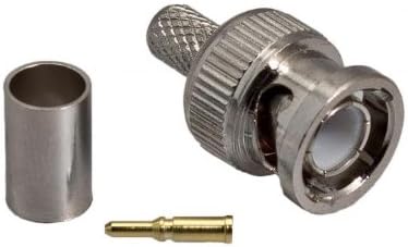 BNC Crimp Fit Connector for RG59 Coaxial CCTV Cable