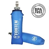 🌊FÁCIL BEBER: Acción con una mano, con morder suavemente la válvula, podrá beber sin necesidad de ningún movimiento adicional, perfecto para carreras de trail y maratones de montaña.
