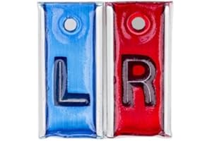ATTENUTECH Röntgenmarkierer "L" und "R" ohne Initialen, bleihaltige PB-Kennzeichnungen für Röntgenstrahlen mit Aluminium-Rückseite