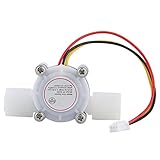 100 nuevo y de alta calidad. Sensor De Flujo De Agua,G1/4 5~24V Interruptor De Flujo De Agua Hall Caudalímetro 0.3-6L Para El Refrigerador De Agua, Máquina De Café, Filtro De Agua