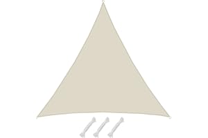 AMANKA 98% UV Schutz: 6x6x6 Sonnensegel Dreieckig Wasserdicht - Terrassendach Sonnenschutz Dreieck - Sonnensegel Garten Sonnenschutz für Trampolin Sonnensegel Pergola D Ring Dreieckig Sonnensegel Pool