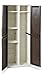 Toomax Wood Line S ART255COL Large Cupboard 2-Door with 4 Shelves and Broom Holder Polypropylene Beige / Brown