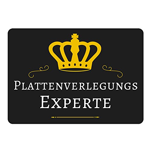 Preisvergleich Produktbild Mousepad Plattenverlegungs Experte schwarz